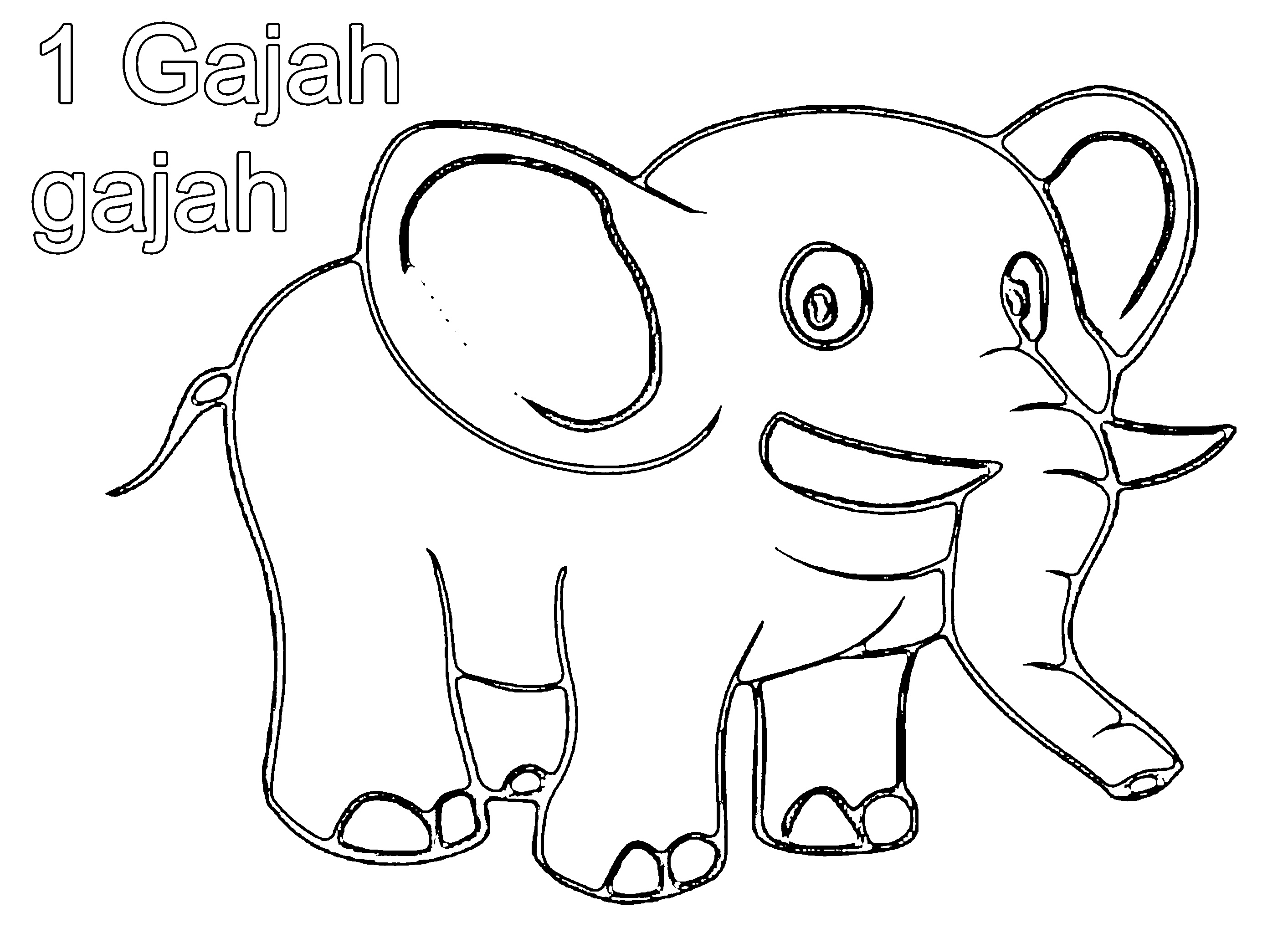 01 menggambar dan gajah